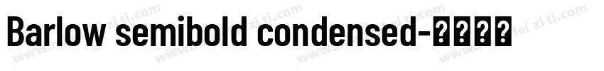 Barlow semibold condensed字体转换